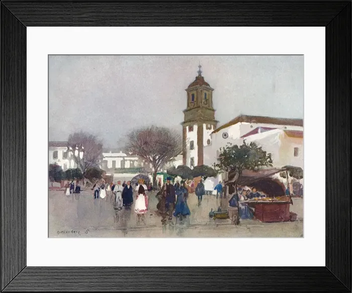 Framed Print : The Cathedral Church, Algeciras, c1910. Artist: Alfred Edward East