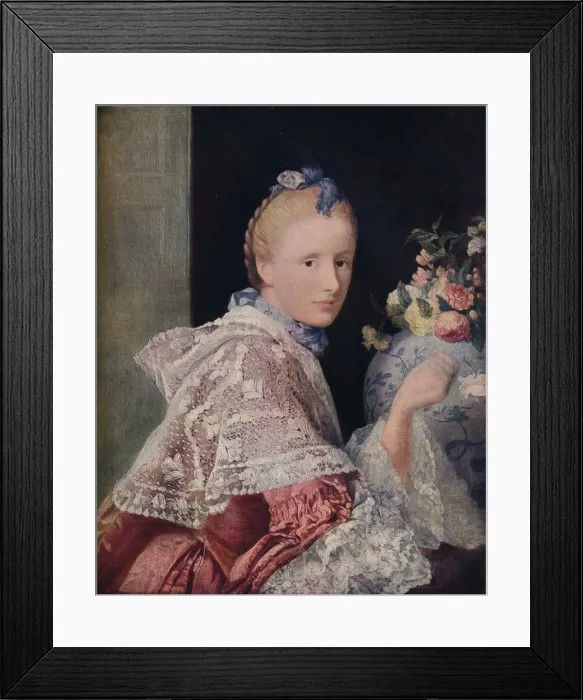 Framed Print : The Painters Wife, 1760. Artist: Allan Ramsay Framed Print : The Painters Wife, 1760. Artist: Allan Ramsay