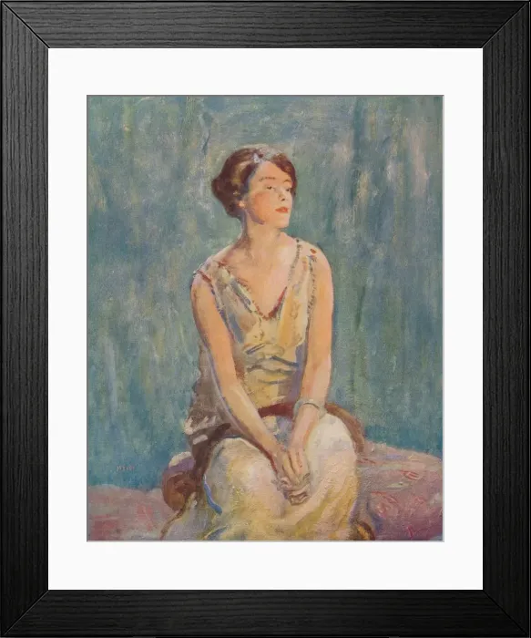 Framed Print : A Portrait, c1922, (c1932). Artist: Ambrose McEvoy