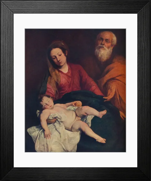 Framed Print : The Holy Family, c1624. Artist: Anthony van Dyck Framed Print : The Holy Family, c1624. Artist: Anthony van Dyck