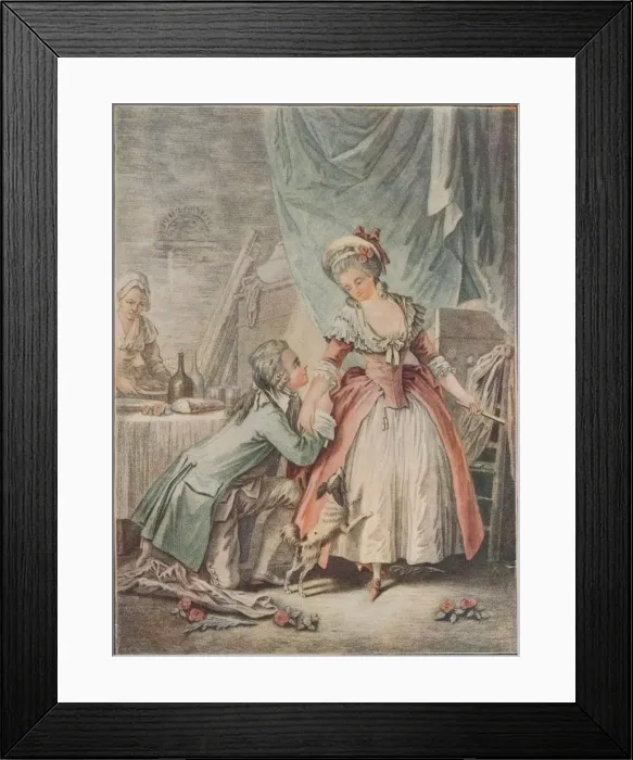 Framed Print : Le Faucon, c1785. Artist: Antoine Jean Duclos Framed Print : Le Faucon, c1785. Artist: Antoine Jean Duclos