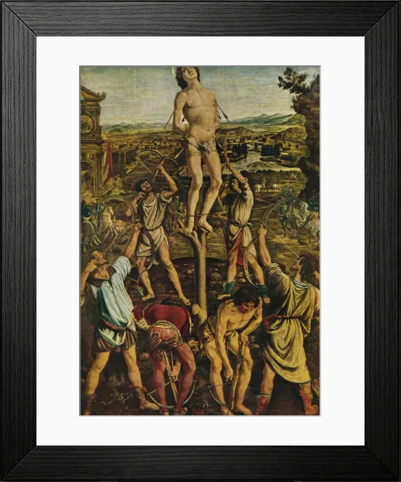 Framed Print : The Martyrdom of St. Sebastian, 1475, (1909). Artist: Antonio del Pollaiuolo Framed Print : The Martyrdom of St. Sebastian, 1475, (1909). Artist: Antonio del Pollaiuolo