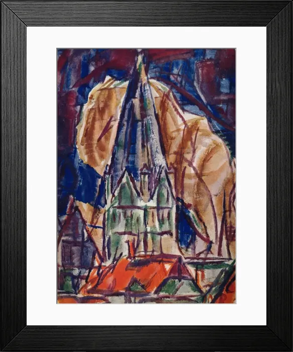 Framed Print : St. Patrokus in Soest, c1912. Artist: Christian Rohlfs Framed Print : St. Patrokus in Soest, c1912. Artist: Christian Rohlfs
