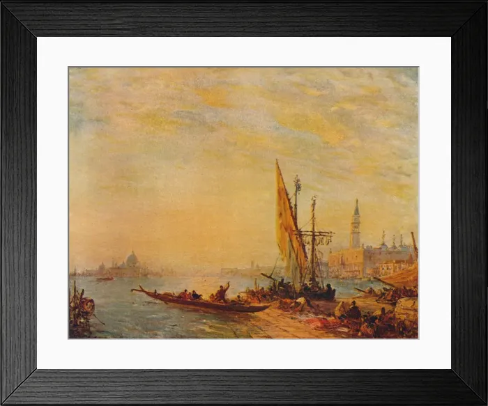 Framed Print : Entrance To The Grand Canal, Venice, c1875. Artist: Felix Francois Georges Philibert Ziem Framed Print : Entrance To The Grand Canal, Venice, c1875. Artist: Felix Francois Georges Philibert Ziem