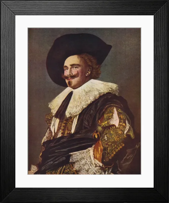Framed Print : The Laughing Cavalier, 1624. Artist: Frans Hals Framed Print : The Laughing Cavalier, 1624. Artist: Frans Hals