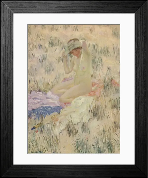 Framed Print : Sur les Dunes, 1913, (c1932). Artist: Frederick Carl Frieseke Framed Print : Sur les Dunes, 1913, (c1932). Artist: Frederick Carl Frieseke