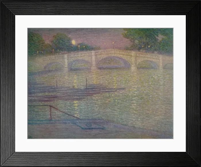 Framed Print : Richmond Bridge, Surrey, 1932, (c1932). Artist: Frederick Francis Foottet Framed Print : Richmond Bridge, Surrey, 1932, (c1932). Artist: Frederick Francis Foottet