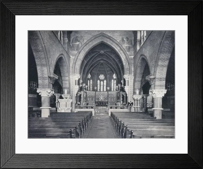 Framed Print : Interior of St. James the Less, Westminster, c1903. Artist: W Ingle Framed Print : Interior of St. James the Less, Westminster, c1903. Artist: W Ingle