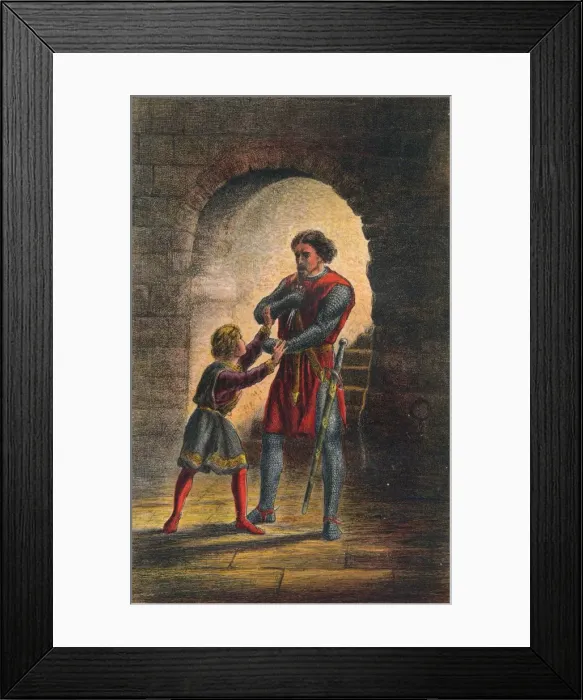 Framed Print : Arthur speaks in King John: Act IV, Scene I, c1875. Artist: Sir John Gilbert Framed Print : Arthur speaks in King John: Act IV, Scene I, c1875. Artist: Sir John Gilbert