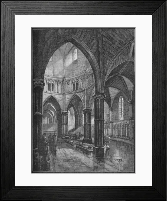 Framed Print : Interior of the Temple Church, London, 1905. Artist: Lancelot Speed Framed Print : Interior of the Temple Church, London, 1905. Artist: Lancelot Speed