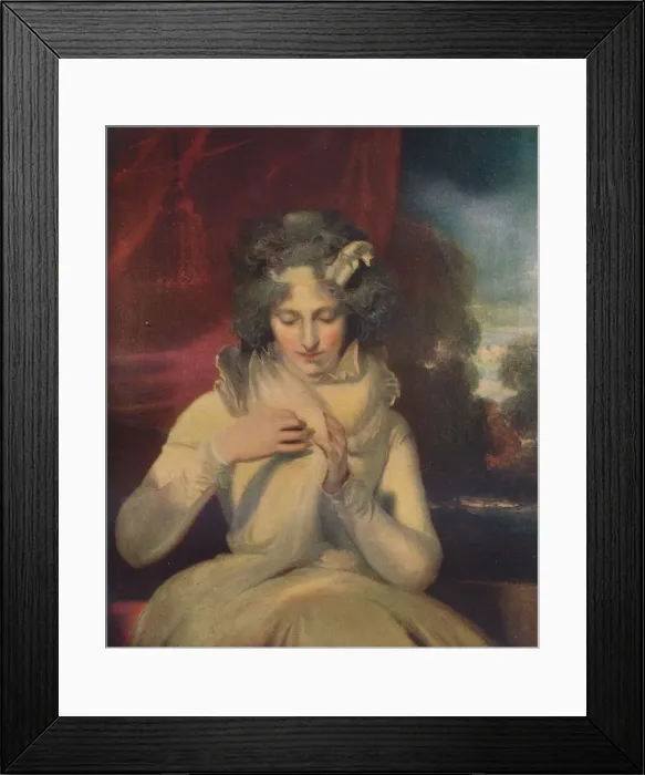 Framed Print : Miss Georgina Lennox, afterwards Countess Bathurst, (1765-1842), c1800. Artist: Thomas Lawrence