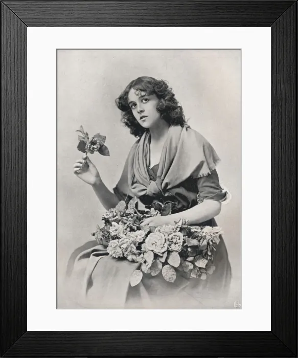 Framed Print : The Flower Girl, c1903. Artist: Karl Anton Framed Print : The Flower Girl, c1903. Artist: Karl Anton