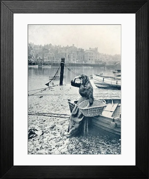 Framed Print : The Fishermans Lass, c1903. Artist: Owen Graystone Bird Framed Print : The Fishermans Lass, c1903. Artist: Owen Graystone Bird