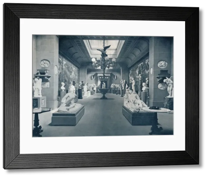 Framed Print : Statuary Gallery, Chatsworth House, c1903. Artist: Pawson & Brailsford Framed Print : Statuary Gallery, Chatsworth House, c1903. Artist: Pawson & Brailsford