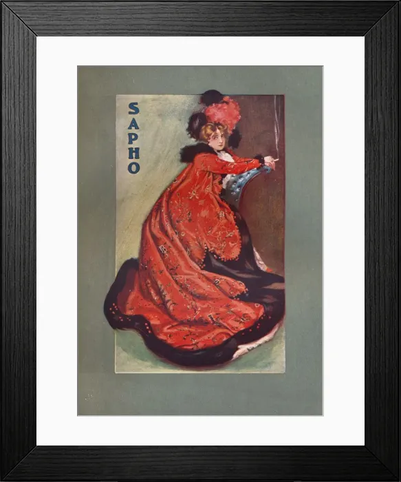 Framed Print : Mrs Olga Nethersole in Sapho, c1900 Framed Print : Mrs Olga Nethersole in Sapho, c1900