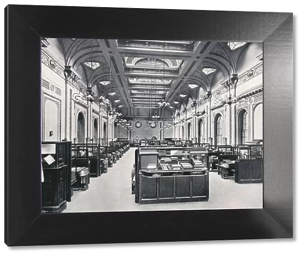 The Underwriters Room at Lloyds, c1903. Artist: AJ Campbell & E Gray