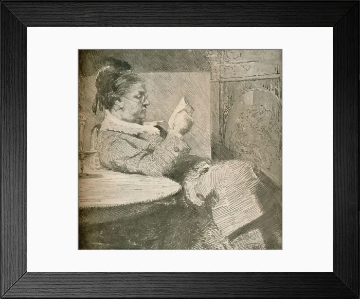 Framed Print : Portrait of the Artists Mother, c1912. Artist: Hans Nikolaj Hansen Framed Print : Portrait of the Artists Mother, c1912. Artist: Hans Nikolaj Hansen