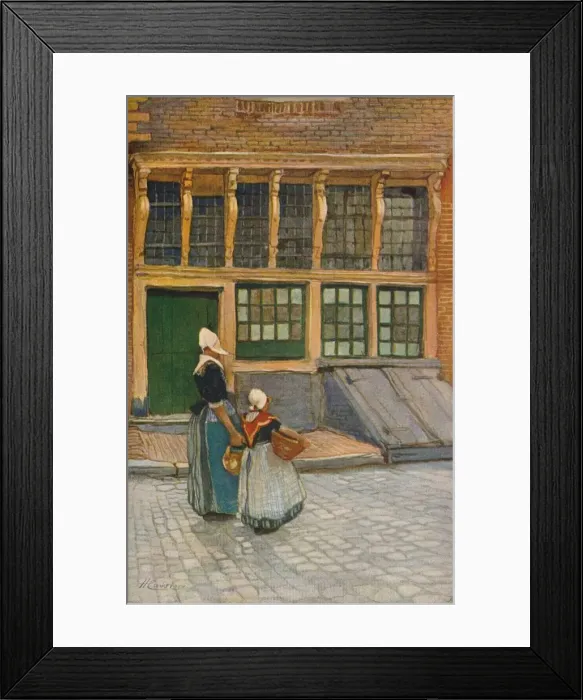 Framed Print : Returning from Market, c1902. Artist: Hendrick Cassiers Framed Print : Returning from Market, c1902. Artist: Hendrick Cassiers