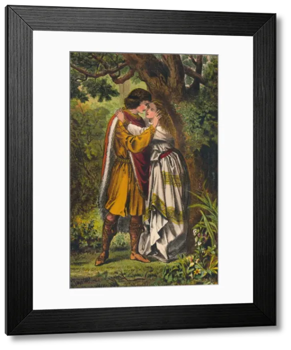 Framed Print : Posthumus. My queen! My mistress! O lady weep no more. Cymbeline: Act I, Scene I, c1875. Artist: Robert Charles Dudley Framed Print : Posthumus. My queen! My mistress! O lady weep no more. Cymbeline: Act I, Scene I, c1875. Artist: Robert Charles Dudley