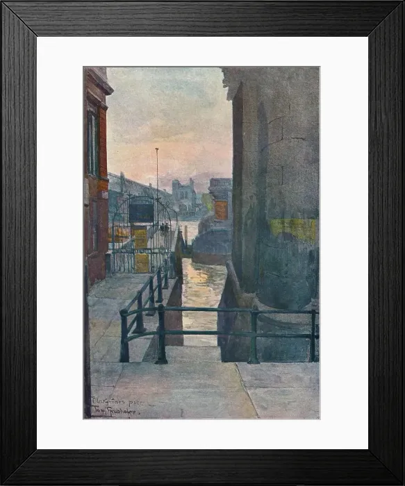 Framed Print : Blackfriars Pier, c1901. Artist: Tony Grubhofer Framed Print : Blackfriars Pier, c1901. Artist: Tony Grubhofer