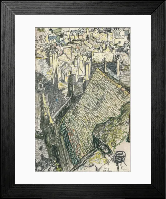 Framed Print : Vue De Valogne, c1911. Artist: Georges Dupuis Framed Print : Vue De Valogne, c1911. Artist: Georges Dupuis
