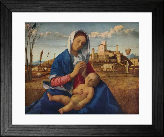 Framed Print : Madonna of the Meadow, c1500. Artist: Giovanni Bellini Framed Print : Madonna of the Meadow, c1500. Artist: Giovanni Bellini