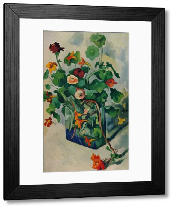 Framed Print : Glass With Cress, c1915. Artist: Heinrich Nauen Framed Print : Glass With Cress, c1915. Artist: Heinrich Nauen