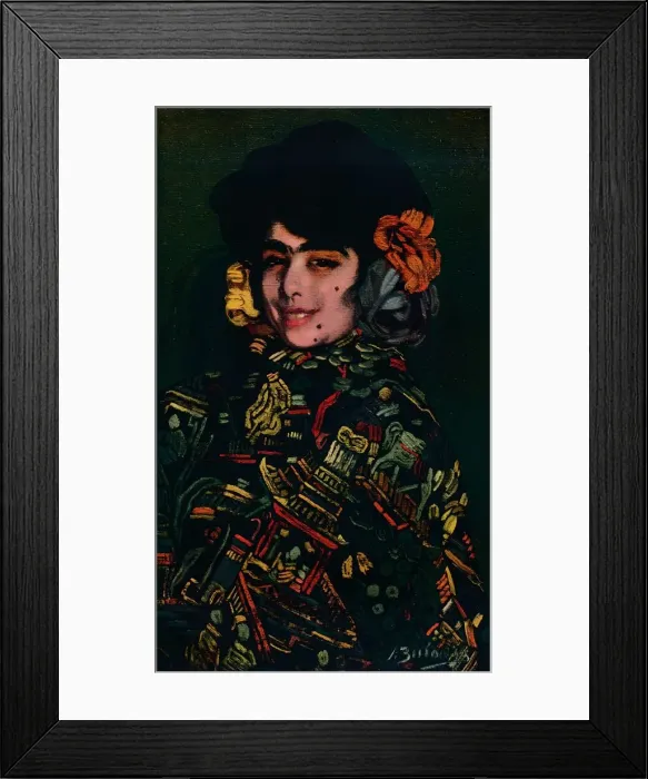 Framed Print : Spanish Girl, 1907, (1932). Artist: Ignacio Zuloaga Framed Print : Spanish Girl, 1907, (1932). Artist: Ignacio Zuloaga