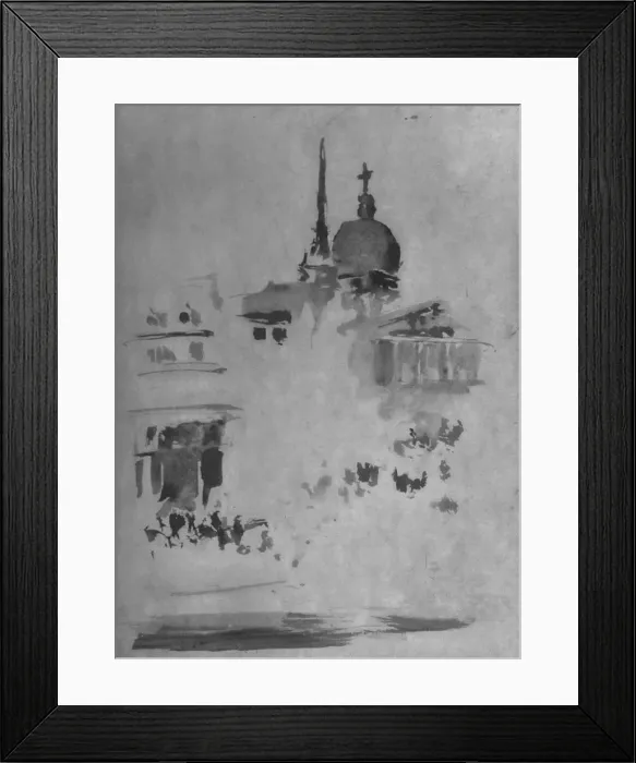 Framed Print : St. Paul s, c1884, (1904). Artist: James Abbott McNeill Whistler Framed Print : St. Paul s, c1884, (1904). Artist: James Abbott McNeill Whistler