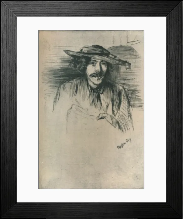 Framed Print : Whistler, 1859, (1904). Artist: James Abbott McNeill Whistler Framed Print : Whistler, 1859, (1904). Artist: James Abbott McNeill Whistler