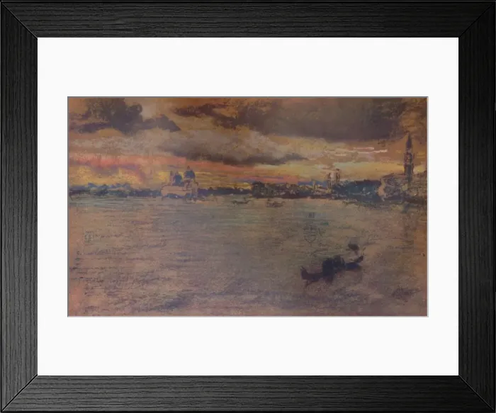 Framed Print : The Storm, Sunset, 1880, (1904). Artist: James Abbott McNeill Whistler Framed Print : The Storm, Sunset, 1880, (1904). Artist: James Abbott McNeill Whistler