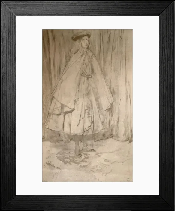 Framed Print : Annie Haden, 1860, (1904). Artist: James Abbott McNeill Whistler Framed Print : Annie Haden, 1860, (1904). Artist: James Abbott McNeill Whistler
