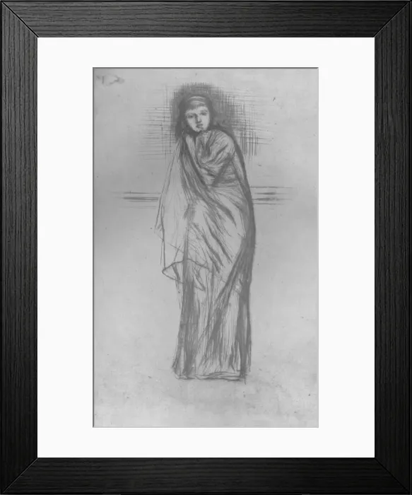 Framed Print : Model Resting, 1870, (1904). Artist: James Abbott McNeill Whistler Framed Print : Model Resting, 1870, (1904). Artist: James Abbott McNeill Whistler