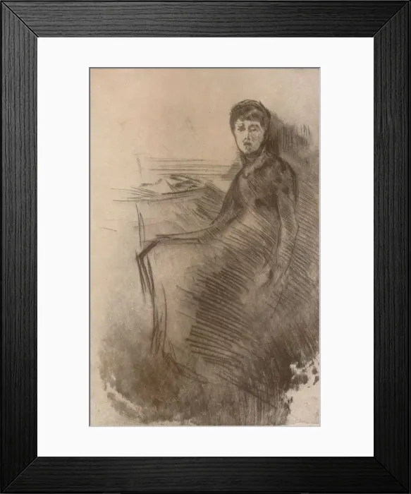 Framed Print : The Desk, c1870, (1904). Artist: James Abbott McNeill Whistler Framed Print : The Desk, c1870, (1904). Artist: James Abbott McNeill Whistler