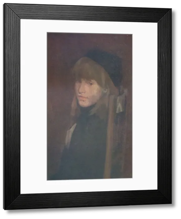 Framed Print : Brown and Gold, Lillie In Our Alley, 1896 (1904). Artist: James Abbott McNeill Whistler Framed Print : Brown and Gold, Lillie In Our Alley, 1896 (1904). Artist: James Abbott McNeill Whistler