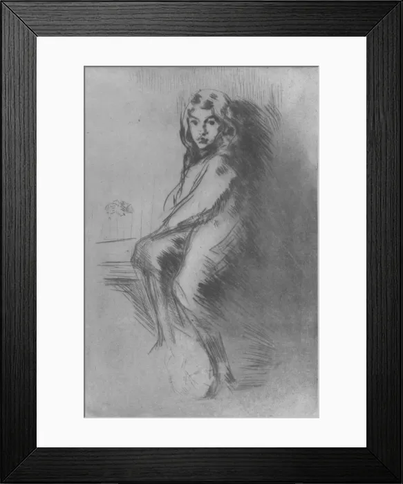 Framed Print : The Boy (Charlie Hanson), c1876, (1904). Artist: James Abbott McNeill Whistler Framed Print : The Boy (Charlie Hanson), c1876, (1904). Artist: James Abbott McNeill Whistler