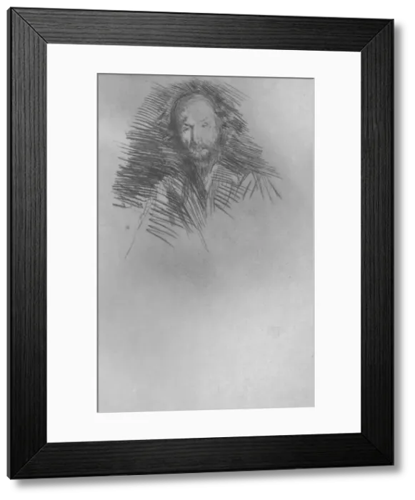 Framed Print : Swinburne, c1877, (1904). Artist: James Abbott McNeill Whistler Framed Print : Swinburne, c1877, (1904). Artist: James Abbott McNeill Whistler