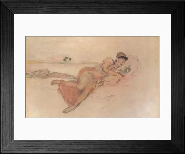 Framed Print : Pink and Rose, The Mothers Sleep, c1895, (1904). Artist: James Abbott McNeill Whistler Framed Print : Pink and Rose, The Mothers Sleep, c1895, (1904). Artist: James Abbott McNeill Whistler