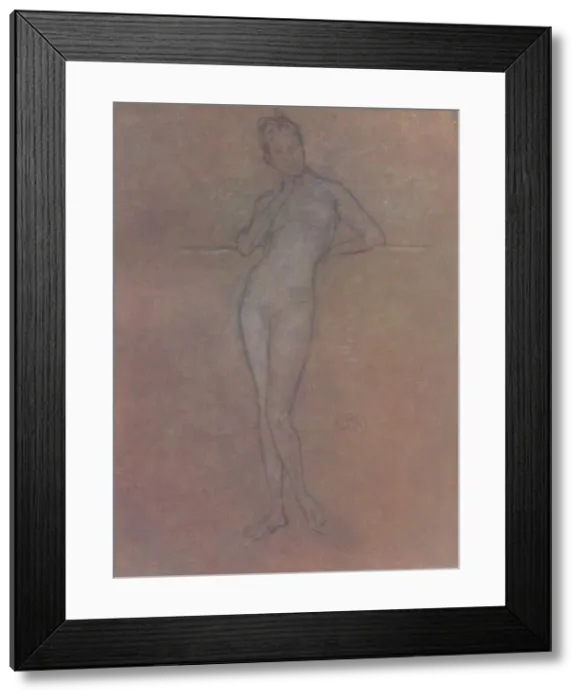 Framed Print : A Nude Study, c1872, (1904). Artist: James Abbott McNeill Whistler Framed Print : A Nude Study, c1872, (1904). Artist: James Abbott McNeill Whistler