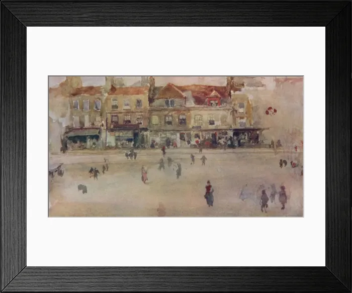 Framed Print : Chelsea Shops, c1855, (1904). Artist: James Abbott McNeill Whistler Framed Print : Chelsea Shops, c1855, (1904). Artist: James Abbott McNeill Whistler