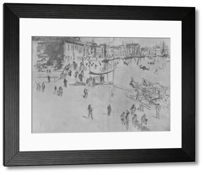 Framed Print : The Riva, Number Two, c1880, (1904). Artist: James Abbott McNeill Whistler Framed Print : The Riva, Number Two, c1880, (1904). Artist: James Abbott McNeill Whistler