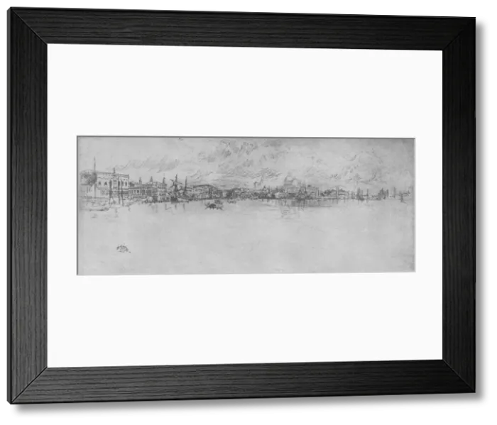 Framed Print : Long Venice, c1880, (1904). Artist: James Abbott McNeill Whistler Framed Print : Long Venice, c1880, (1904). Artist: James Abbott McNeill Whistler
