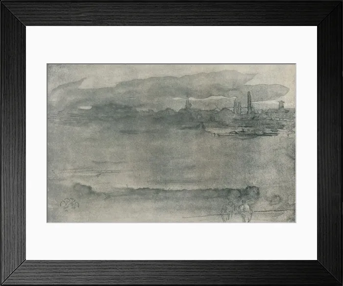 Framed Print : Early Morning, 1878, (1904). Artist: James Abbott McNeill Whistler Framed Print : Early Morning, 1878, (1904). Artist: James Abbott McNeill Whistler