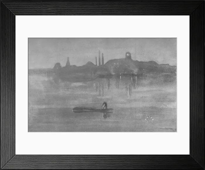Framed Print : Nocturne: The Thames at Battersea, 1878, (1904). Artist: James Abbott McNeill Whistler Framed Print : Nocturne: The Thames at Battersea, 1878, (1904). Artist: James Abbott McNeill Whistler