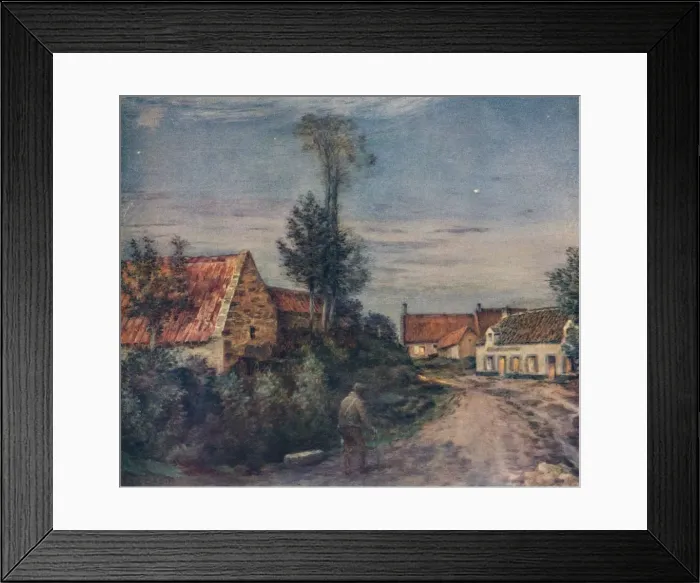 Framed Print : L estaminet, c1889. Artist: Jean-Charles Cazin Framed Print : L estaminet, c1889. Artist: Jean-Charles Cazin