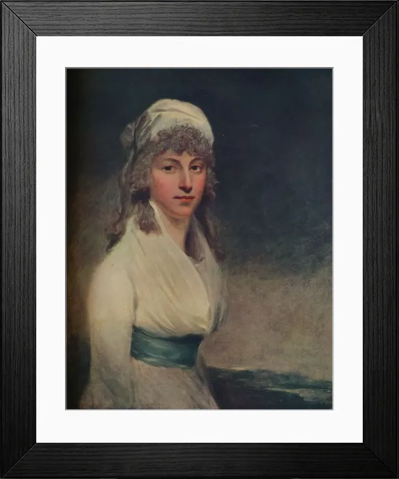 Framed Print : Portrait of a Lady, c1790. Artist: John Hoppner