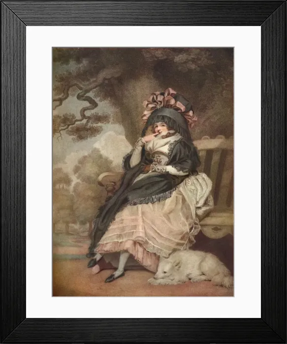 Framed Print : What You Will, c1790. Artist: John Raphael Smith