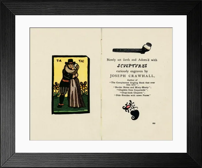 Framed Print : The First Revival of the Chap-Book Style, 1885, (1946). Artist: Joseph Crawhall Framed Print : The First Revival of the Chap-Book Style, 1885, (1946). Artist: Joseph Crawhall