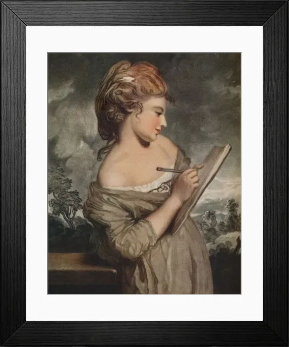 Framed Print : Elizabeth Deane, Design, c1794. Artist: Joseph Grozer Framed Print : Elizabeth Deane, Design, c1794. Artist: Joseph Grozer