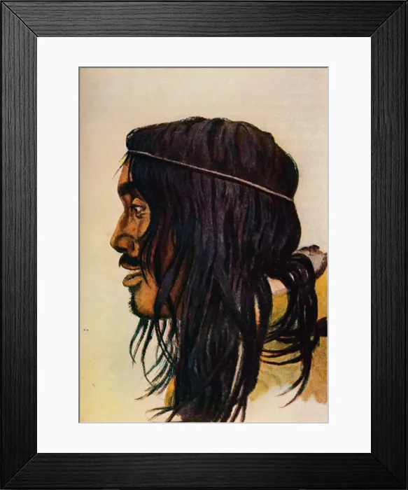 Framed Print : Study of an Eskimo, c1917, (1928). Artist: Knud Johan Victor Rasmussen Framed Print : Study of an Eskimo, c1917, (1928). Artist: Knud Johan Victor Rasmussen
